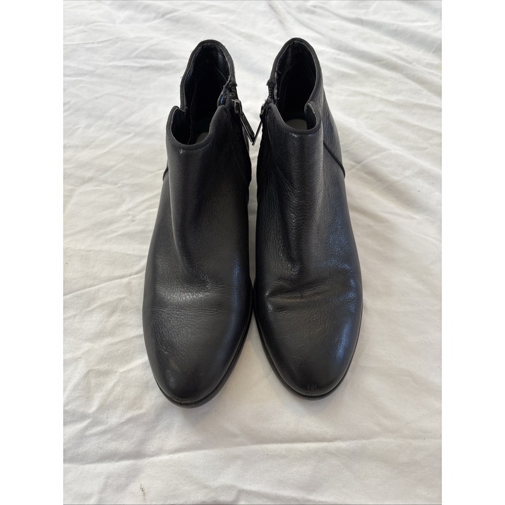 Sam Edelman Womens Size 7 M Black‎ Leather Zip Ankle Fashion Boots Bootie